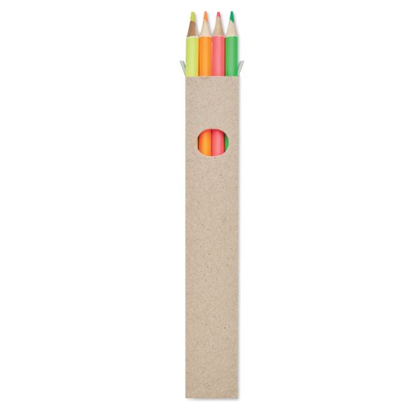 Caixa de 4 lápis de cor