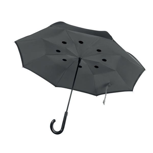 Chapéu-de-chuva reversível